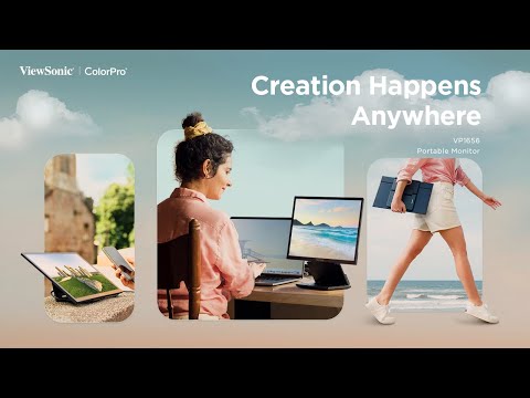 Creation Happens Anywhere - ViewSonic ColorPro VP1656 | 16" Creative Portable Monitor